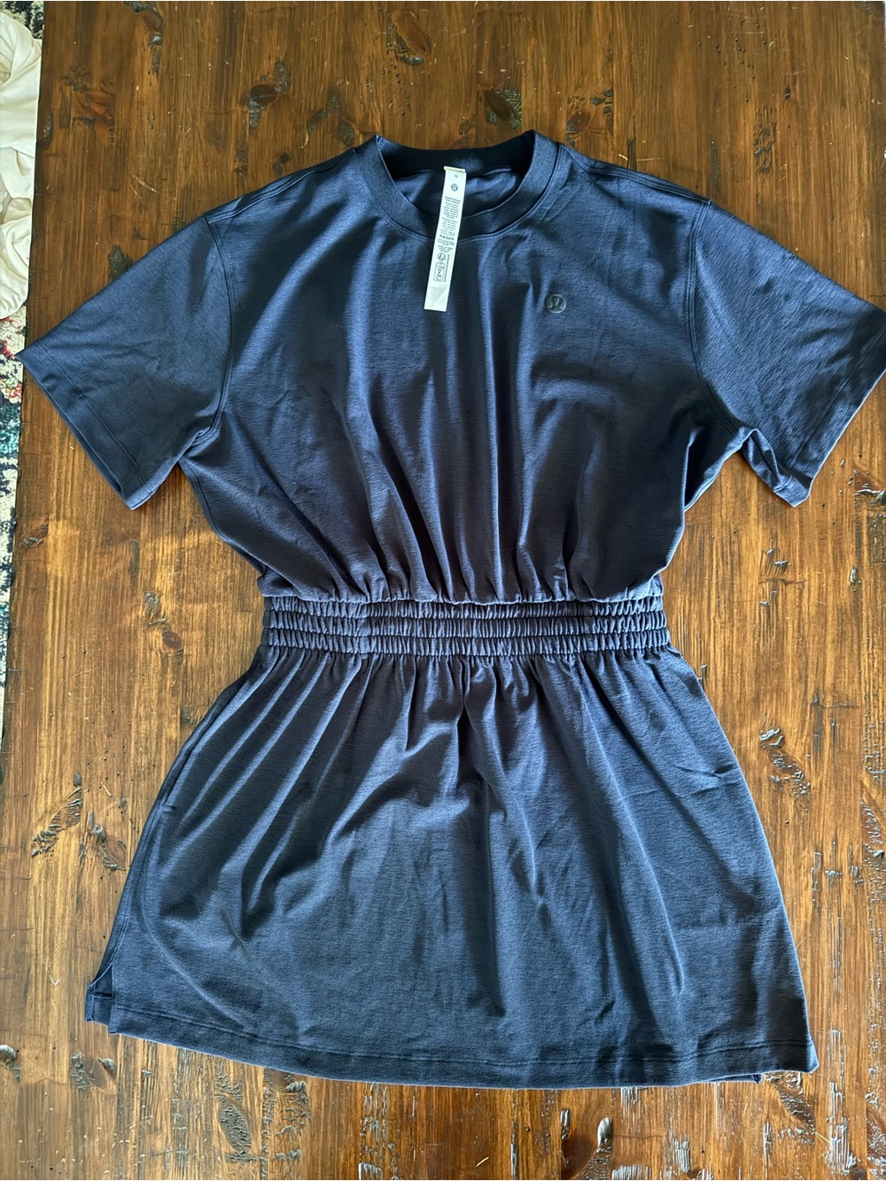 Lululemon smocked waist navy tennis dress NWOT